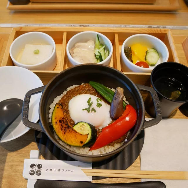 小倉山荘ファームダイニングカフェ、昨日の昼ごはん