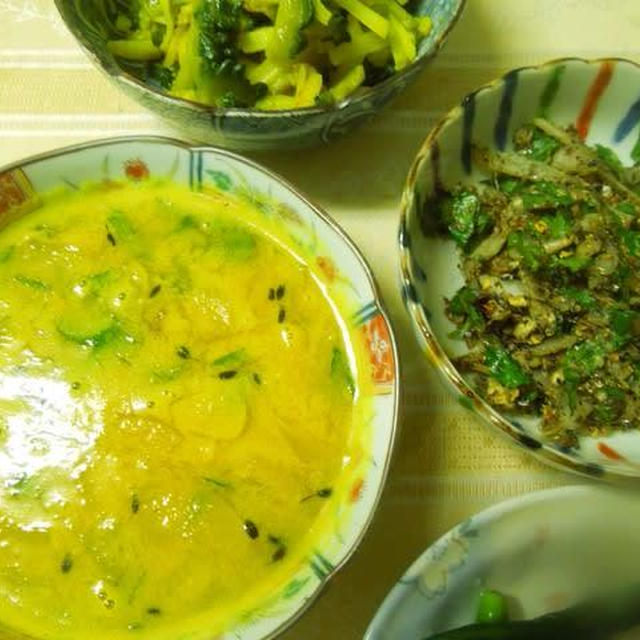 カレーの付け合わせに