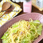 昨日の一人ランチは、フライパン1つ＆5分でできる「キャベツとツナの和風パスタ」でした！