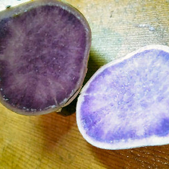 紫芋の薄煮