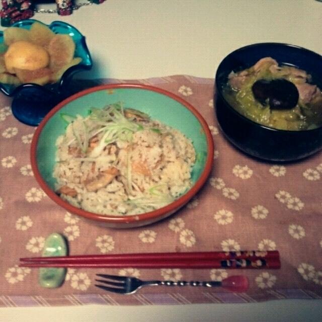 ばたばたこさんの夜ご飯。
