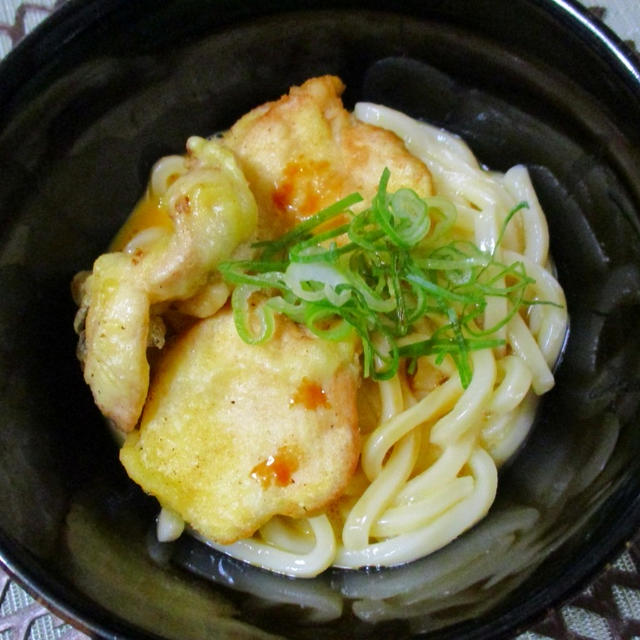 鶏天かま玉レシピ♪
