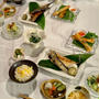 とうもろこしごはんと干物の夜ごはん