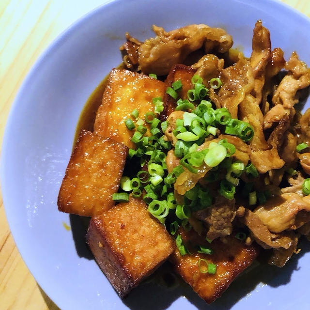 パプリカで濃厚♪絹揚げ肉豆腐