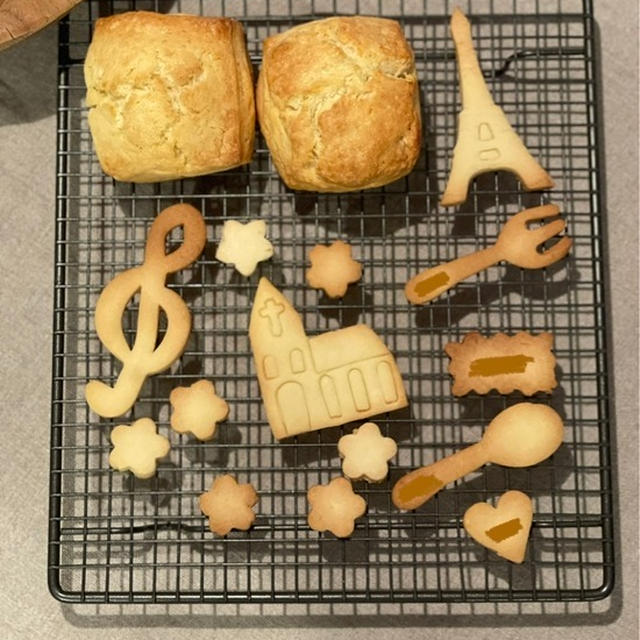ご近所さんとスコーン作り&5歳のクッキーづくり♪