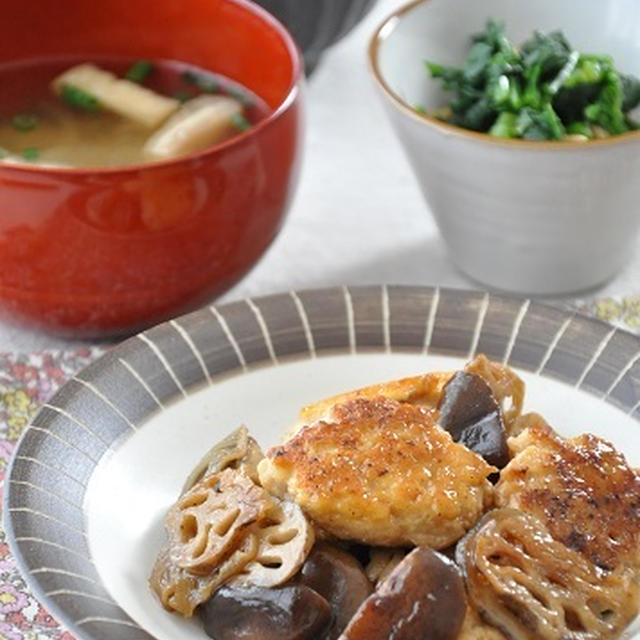 豆腐でかさまし 鶏だんごとれんこんの照り焼きがメインの献立 By 武田真由美さん レシピブログ 料理ブログのレシピ満載