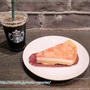 スタバ☆ピーチミルクタルトとスイート ポテト ゴールド フラペチーノ