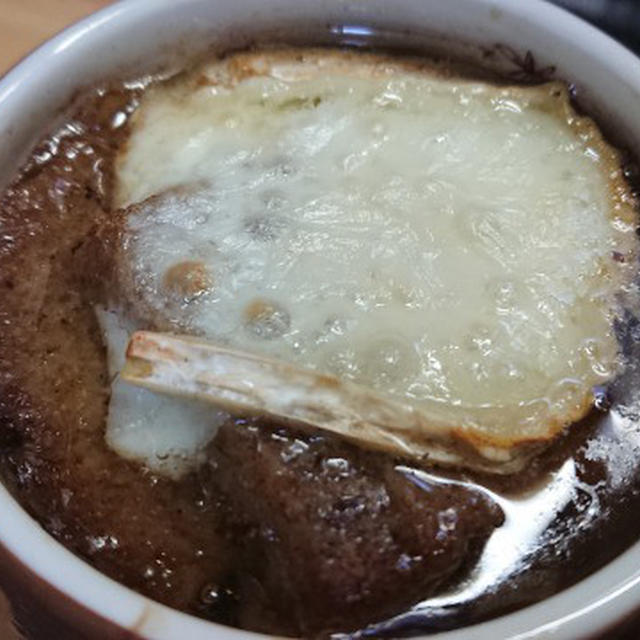 野郎飯流・オニオングラタンスープ（食材がちょっといい版）