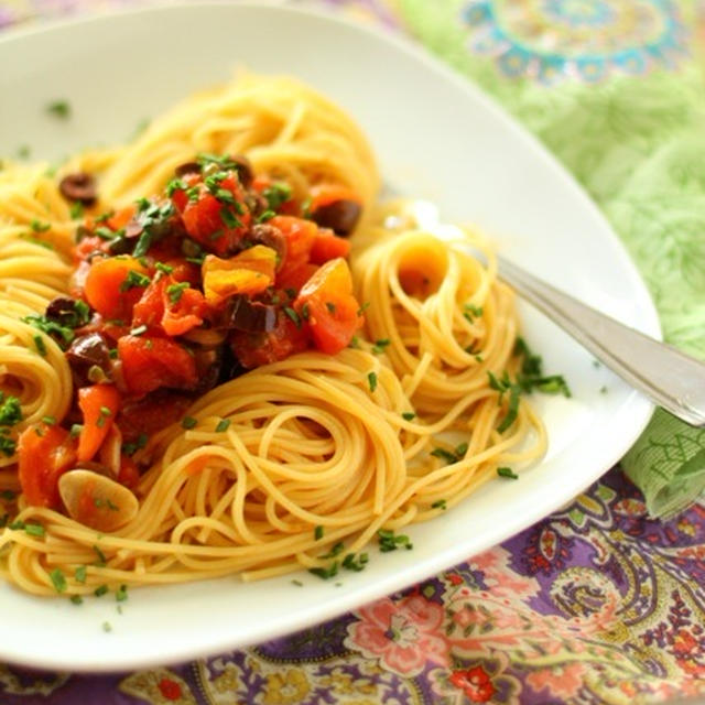 娼婦のスパゲッティー　＊Spaghetti alla Puttanesca＊