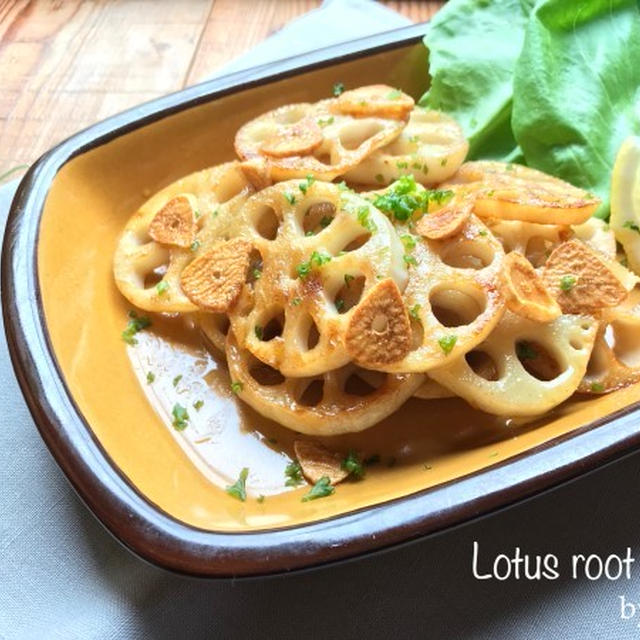 ワインにも合う！にんにくが決め手のお手軽れんこんステーキ！