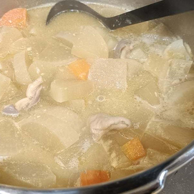 もつ煮込み食べて晩酌！食べたかった物を買いに途中でスーパーへ（笑）