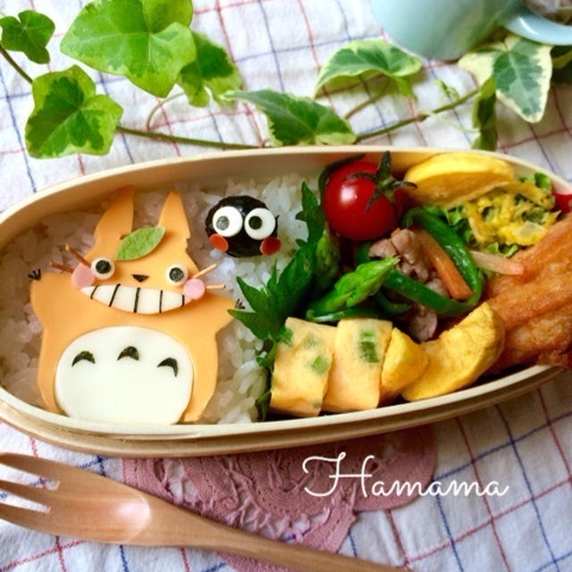 ペタッとトトロのお弁当♡