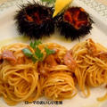 海の香り広がる　ウニのスパゲッティ（Spaghetti ai ricci di mare)　