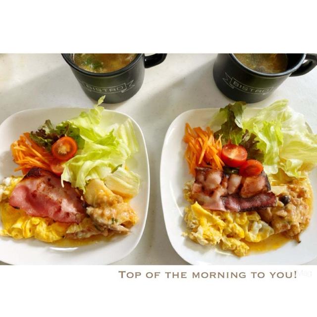 本日の朝ごはん。