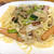 きのこと小松菜のペペロンチーノスパゲティ