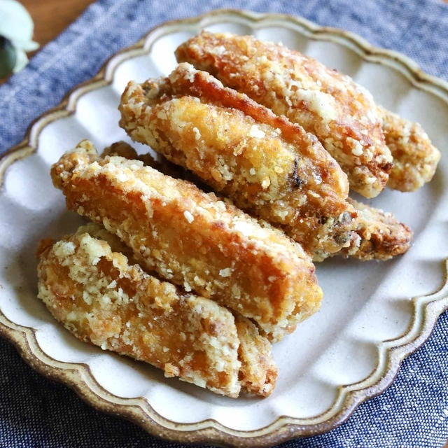 小さい子供も食べれる！【辛くないカレー手羽揚げ】ずっとカリカリ～！