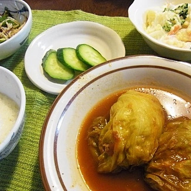 嬉しい悲鳴　＆　ロールキャベツのケチャップ煮