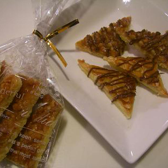 フロランタン　チョコで飾ってバレンタインに！