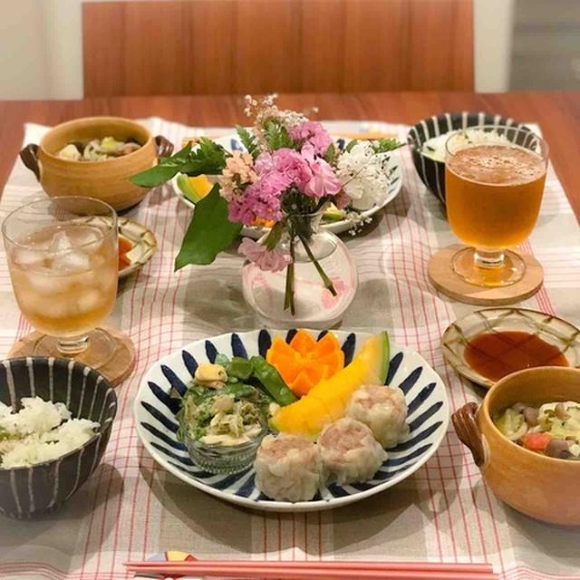 【献立】アスパラごはんと簡単副菜何個か作った夜ごはん