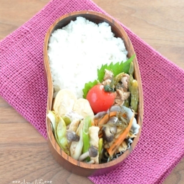 豚肉といんげんのしぐれ煮弁当