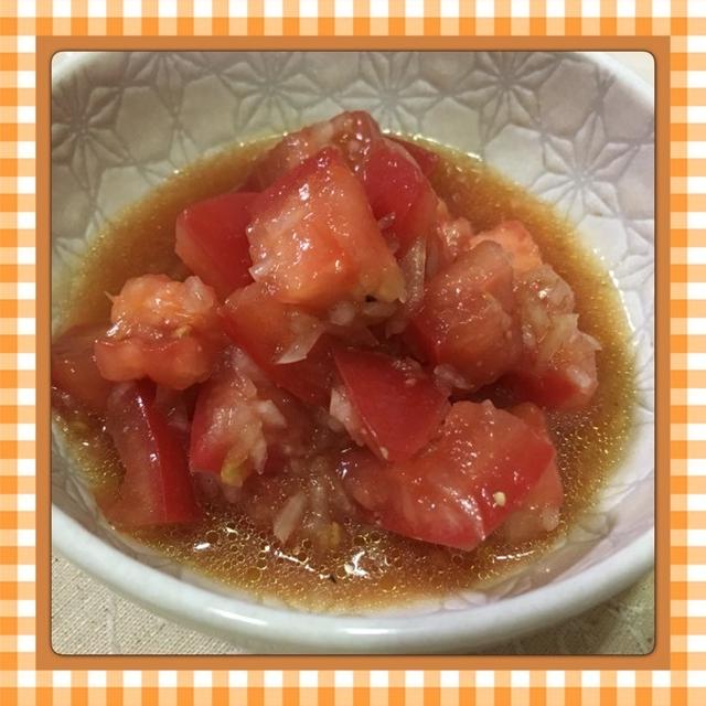 ドレッシングで簡単 トマトのマリネ風サラダ By Kajuさん レシピブログ 料理ブログのレシピ満載