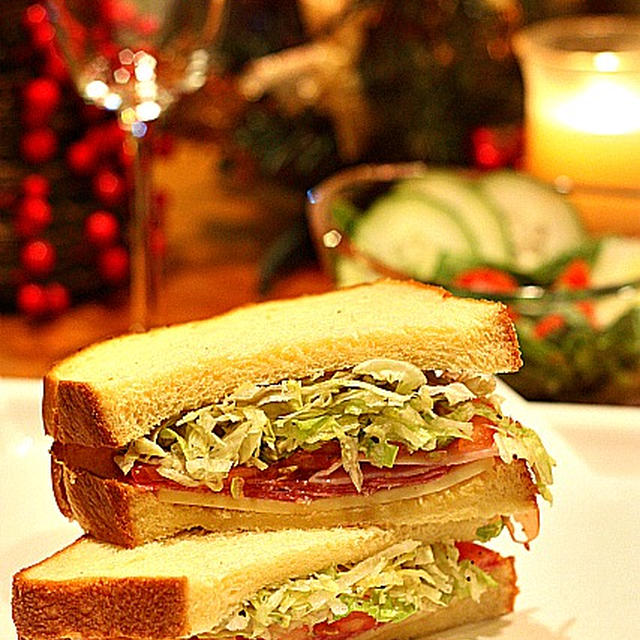 Shredded Lettuce & Ham Cheese Sandwich