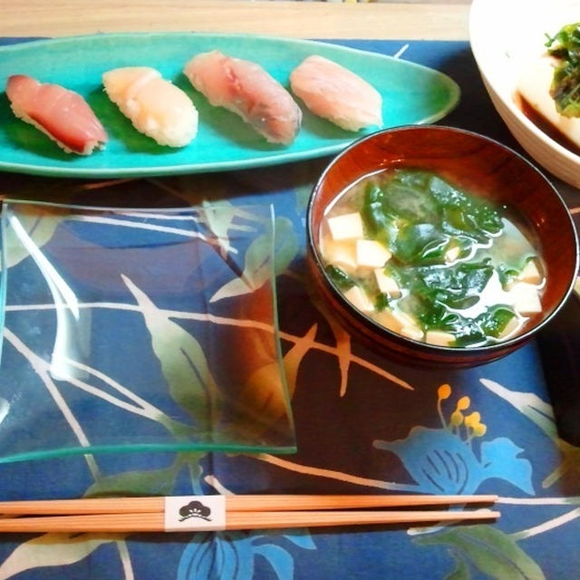おうちで握り寿司