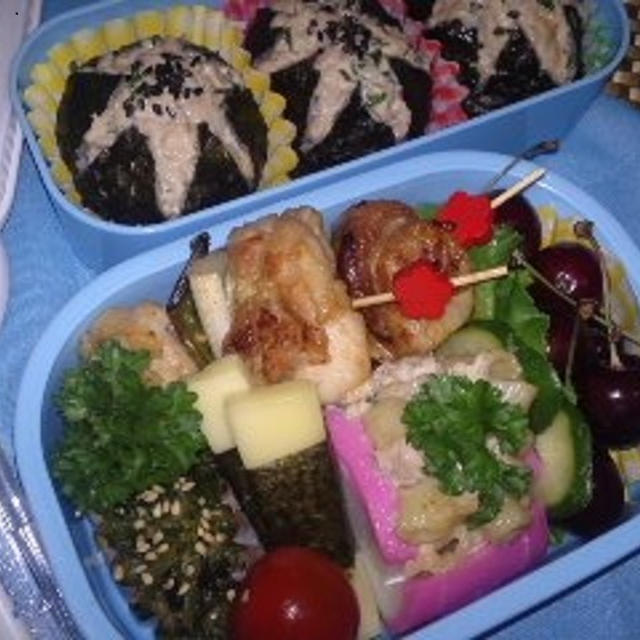 息子くんの遠足弁当～第２弾～　今回は晴れたァ！無事に終了！　＆　父の日ですね(^^♪