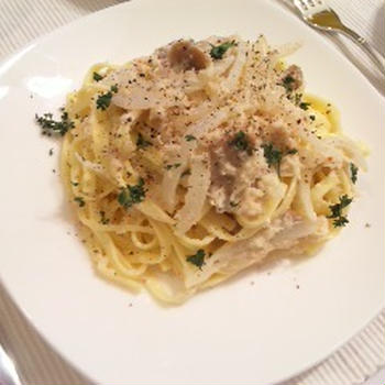 かにクリームパスタ