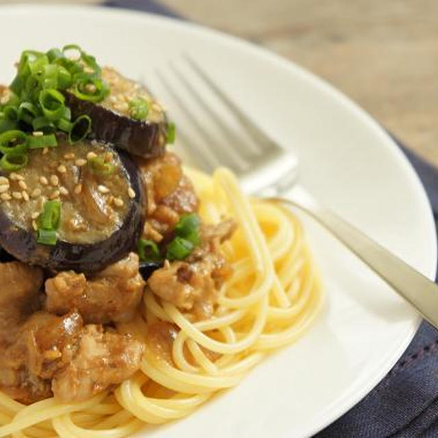 豚肉×茄子×味噌で和風パスタ