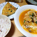 炊飯器でジャンバラヤ風スープ＆豚ひき肉とにらの中華風卵焼き