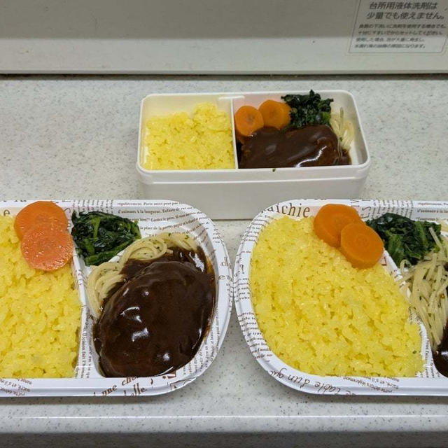 わたしのお弁当　〜娘たちのハンバーグ弁当〜