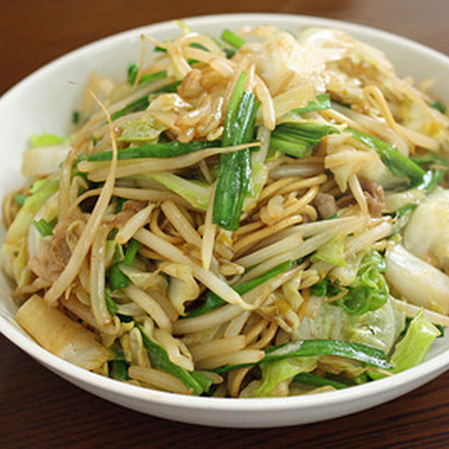 焼豚のタレで「中華焼きそば」