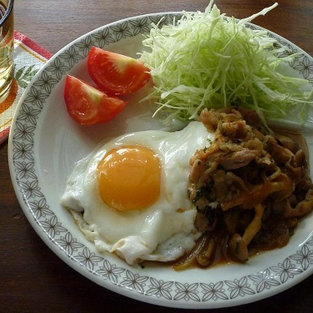 豚肉の生姜焼き　大葉風味