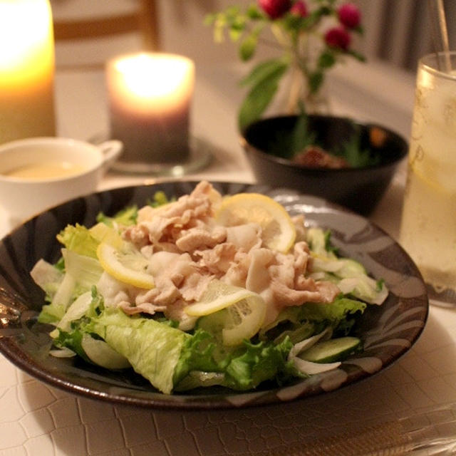 わさびマヨポンの冷しゃぶサラダ