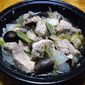 なすと豚肉の蒸し煮