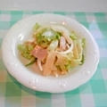 野菜たっぷり、レタスとハムのマヨネーズサラダ♪