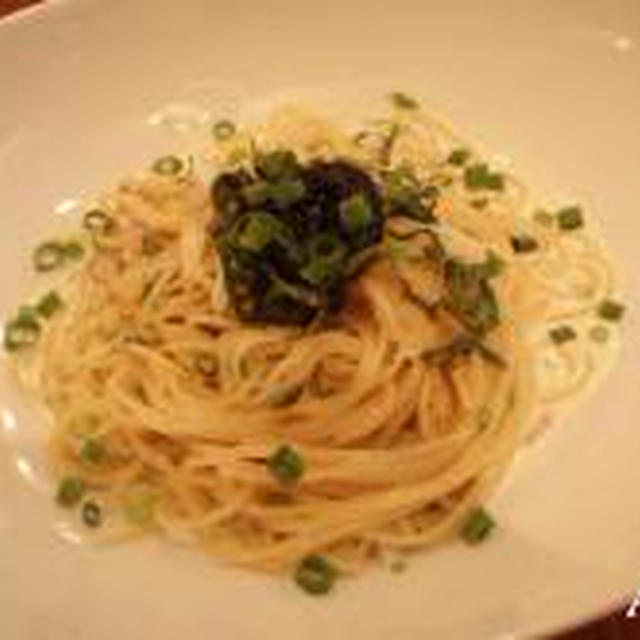 ☆ランチ：岩のりと大葉のクリームパスタ☆