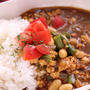 夏のお豆のキーマカレー