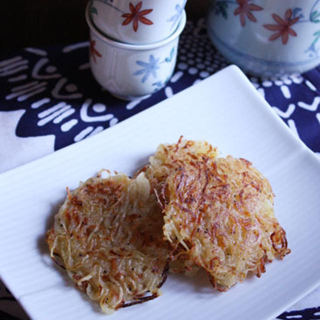 そうめんかぼちゃと桜えびのパルメザンガレット