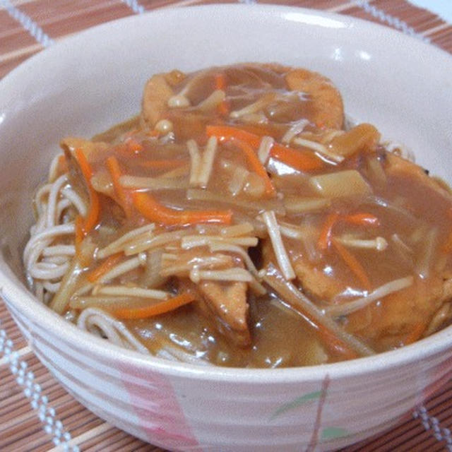 ★カレー蕎麦（厚揚げ＆がんも入り）★