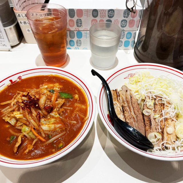 極冷し味噌やさいを野菜大盛で啜る 〜チャーシュー2枚とネギ増し〜