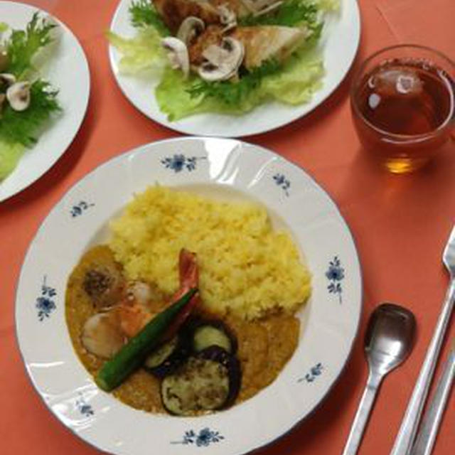 ６月第４週の教室、スパイスでむせる・・・