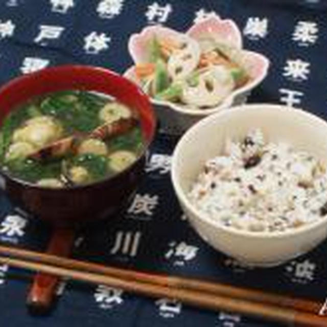 ☆雑穀玄米ごはん＆あさりのお味噌汁☆