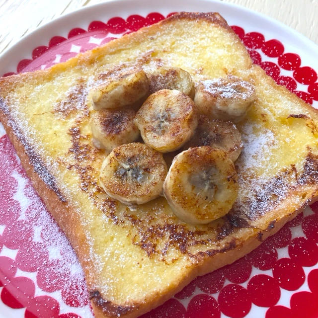 トロリと焼けたバナナが美味♪朝食フレンチトースト