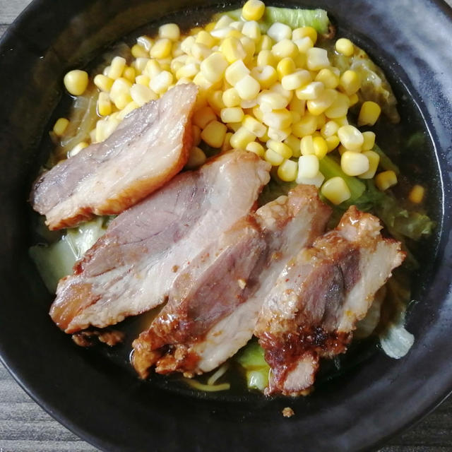 業務スーパーの麺と煮豚で絶品！お家ラーメン