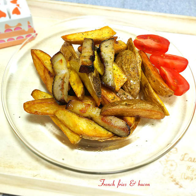 ジャーマンポテトみたい！カレーフライドポテト&ベーコン