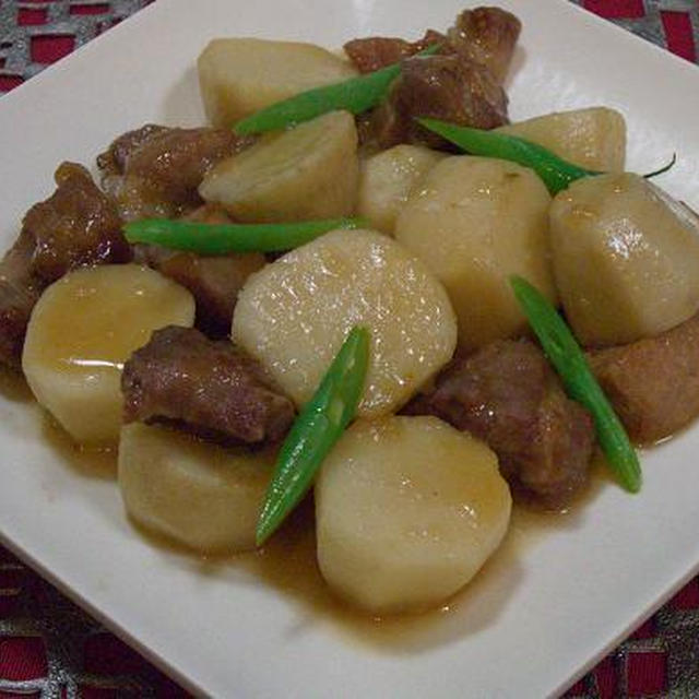 「さといもと豚肉の中華風煮物」