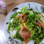 菜の花のゆずナッツサラダのせ♪ちらし寿司