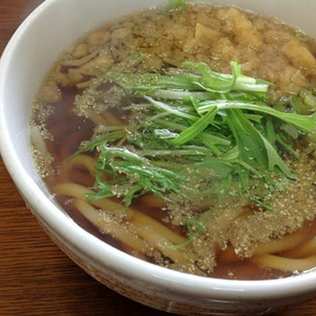 朝の麺は「ねぎまうどん」